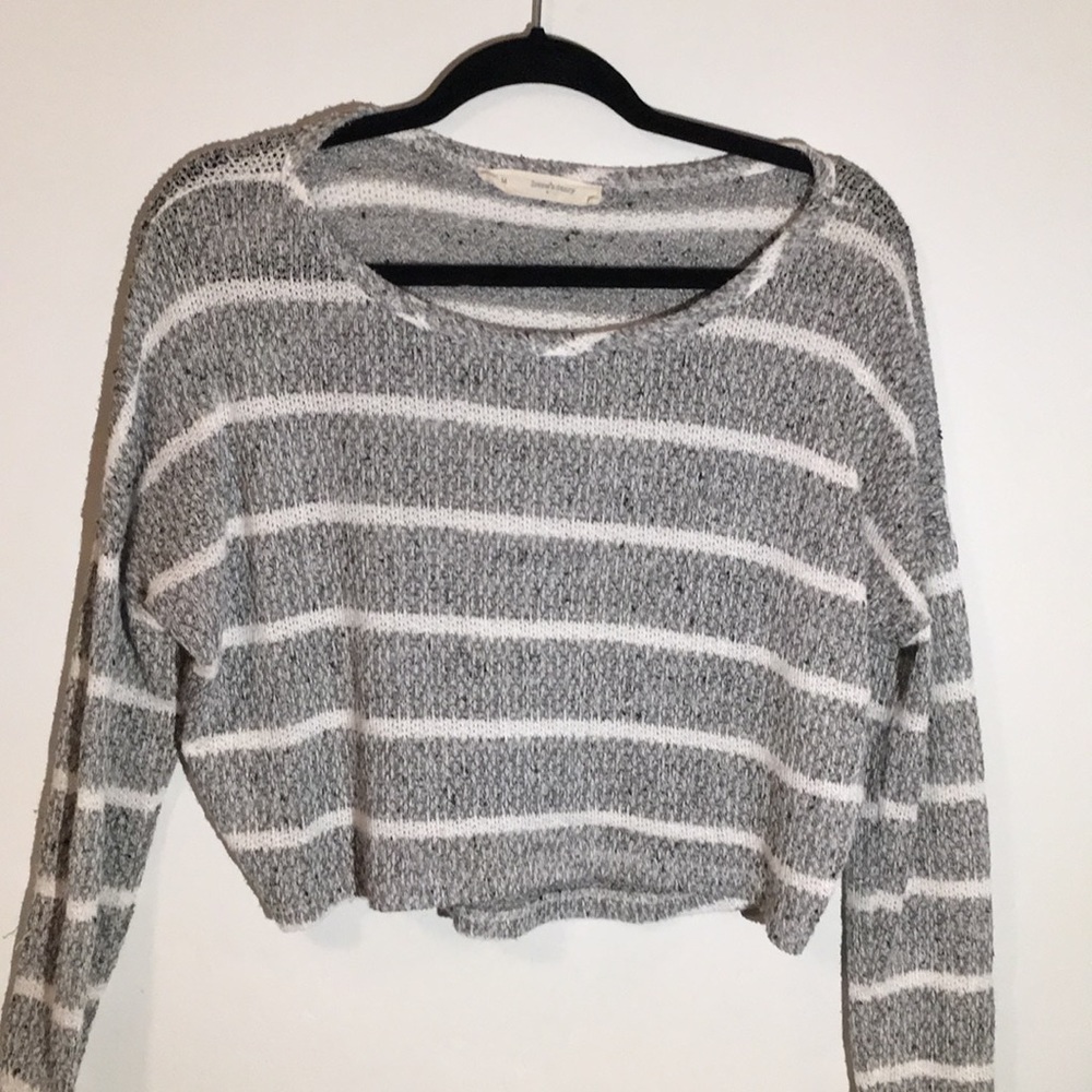 Striped light knit sweater